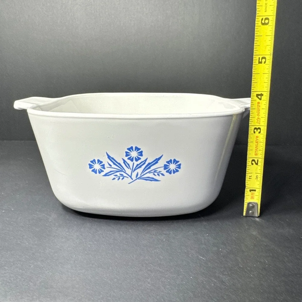 Corning Ware Cornflower Blue 1.75 Qt‎ Casserole Dish P-1 3/4-B Vintage Pyroceram